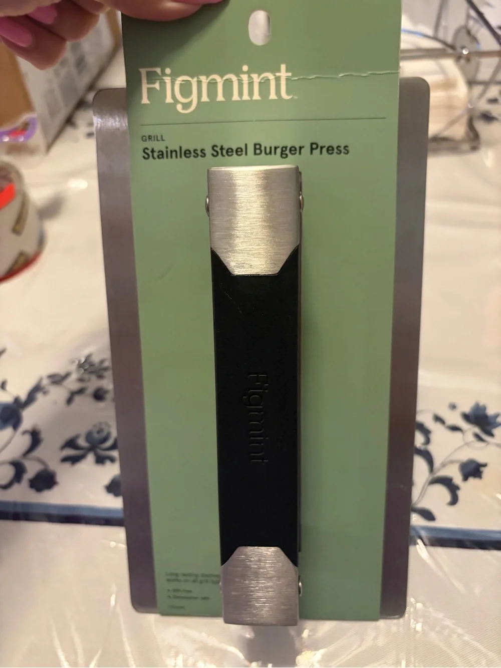 Mint Stainless Steel Burger Press Silver by Figmint New